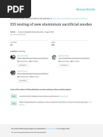 EIS Testing of New Aluminium Sacrificial Anode