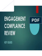 ENGAGEMENT COMPLIANCE REVIEW KEY ISSUES