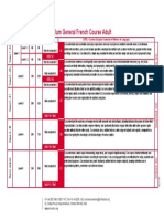 Curriculum General French Course Adult: A1 Delf A1
