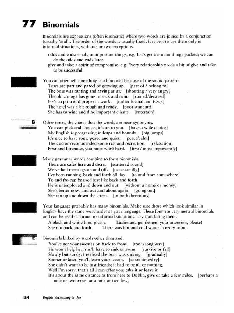 Binomials Binominals Pdf