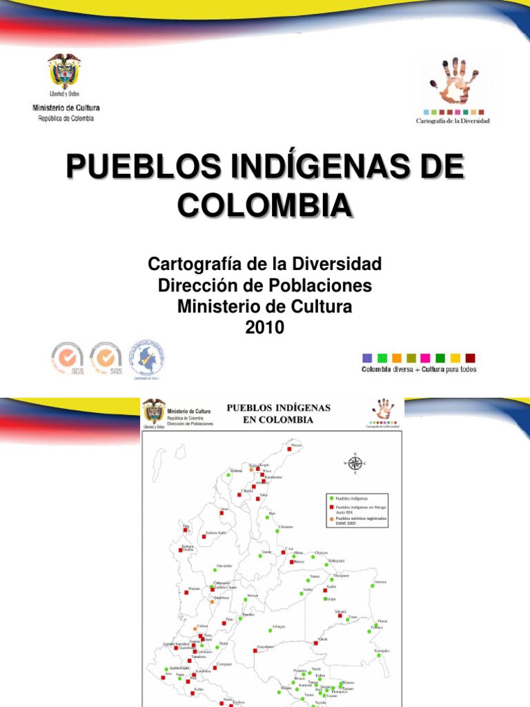 Mapa de Pueblos Indígenas en Colombia | PDF | Pueblos Indígenas de las ...