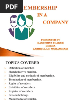 Membership of A Company Final