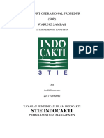 Stie Indocakti: Standart Operasional Prosedur (SOP) Warung Sampah