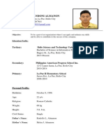 Christian Jalandoni Almanon Resume