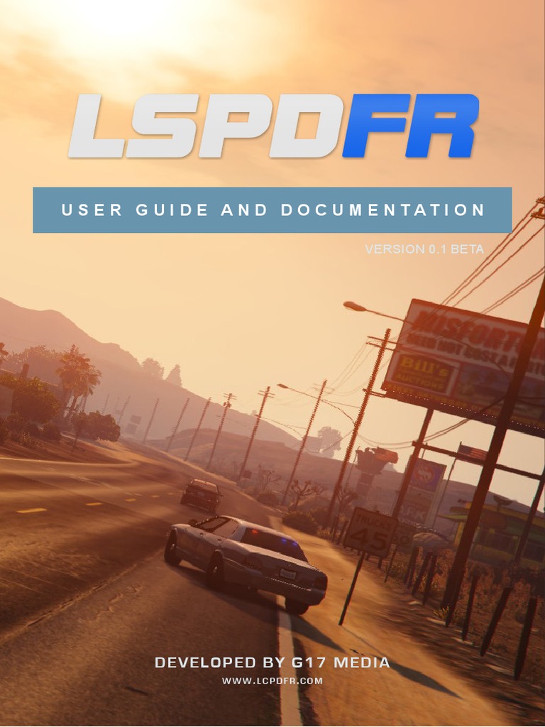 Lspdfr User Documentation Pdf Pdf Traffic Stop Disclaimer