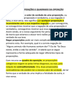 Negação de Proposições e Quadrado Da Oposição