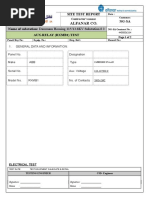 Alfanar Co.: Site Test Report Ng-Sa Name of Substation: Dammam Housing 115/13.8KV Substation # 3 Aux - Relay (Rxmb1) Test