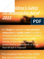 The Children's Safety On Motorcycles Act of 2015