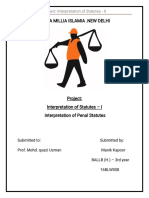 Purposive Construction of Penal Statutes