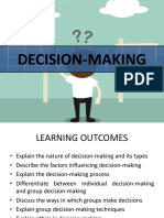 Decision Making Organisation Behaviour