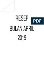 Resep Bulan April 19