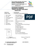 Biodata Peserta, Pembimbing & Ketua Kontingen LKS 2019 - A4