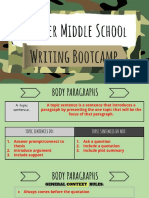 Writing Bootcamp Notes - Initial 10 23