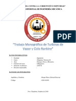 Monografía Turbina de Vapor y Ciclo Rankine