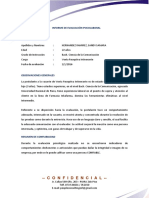 Modelo Informe Psicolaboral PDF