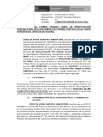 Constitucion en Actor Civil - Perlita Alina Panduro