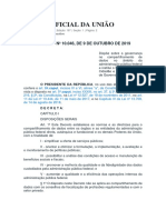 Diário Oficial Da União - LGPD Decreto