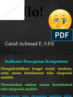 Hello! Hello!: Garid Achmad F, S.PD