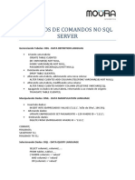 EXEMPLOS DE COMANDOS NO SQL SERVER 2019