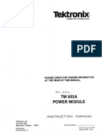 Tektronix TM502A Power Module (frame) - Instruction manual.pdf