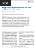 Blockchain-Powered Value Creation in The 5G and Smart Grid Use Cases