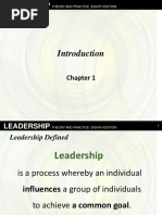 Leadership Theory and Practice - Chap1 Northouse 8th Ed.