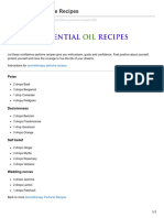 Essential Oil Recipes - Com Confidence Perfume Recipes