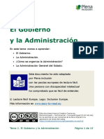 Tema 2. El Gobierno y La Administracion