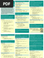 Beginners Python Cheat Sheet PCC Classes