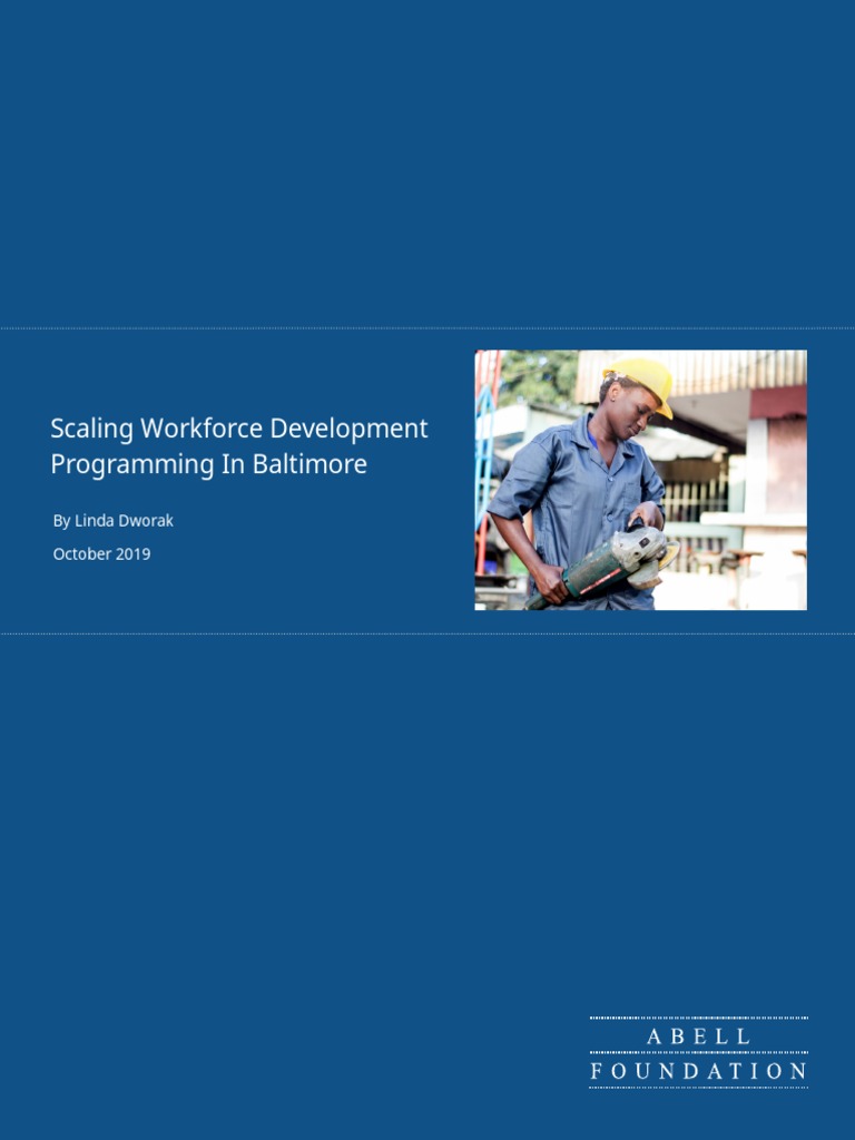 Scaling Workfoce Development - 092419 | PDF | Workforce Development ...