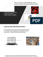 Aspectos constructivos de sub-estructuras