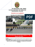 Policía Nacional Del Perú: Escuela Nacional de Formacion Profesional Policial