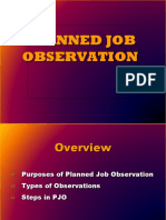 Planned Job Observation