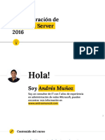 Diapostivas - Curso - Administración de Windows Server 2016 V6