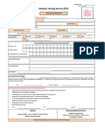 Pakistan Testing Service (PTS) : Paper Rechecking Form