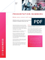 Presentation Numbers Datasheet