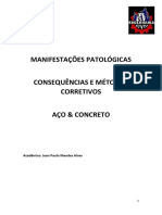 Manifestações Patológicas - Aço & Concreto