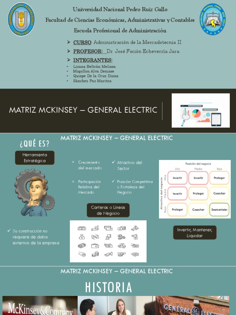 Matriz McKinsey y General Electric | PDF | Energia General | Mercado ...