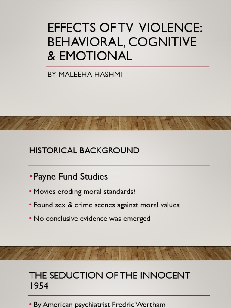 Effects of TV Violence | PDF | Aggression | Violence