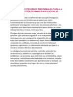 Ensayo Analizar Los Procesos Emocionales para La Construcción de Habilidades Sociales