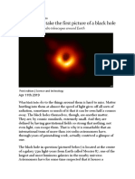 First Picture of A Black Hole