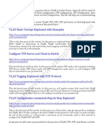 Vlan Practice Lab Setup On Packet Tracer PDF