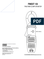 Manual Pinza Voltiamperimetrica Finest 135