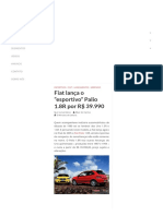 Fiat lança o _esportivo_ Palio 1.8R por R$ 39.990