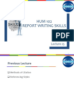 HUM 102 Report Writing Skills