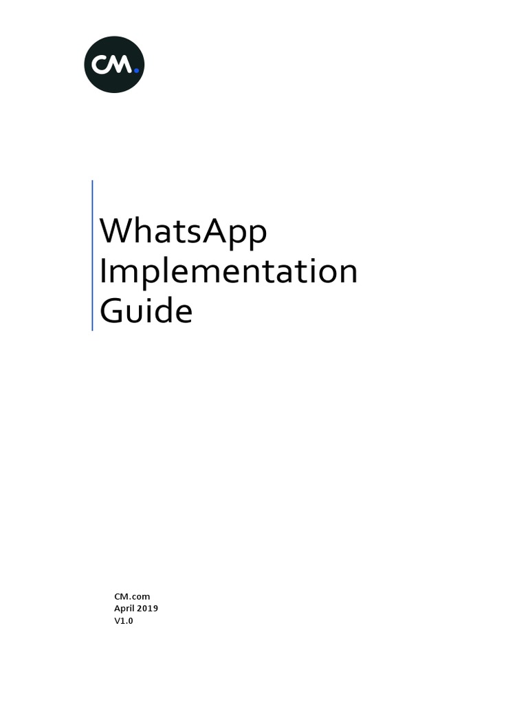 WhatsApp Setup for CM Clients | PDF | Hyperlink | Web Page
