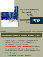 Individual Behavior, Personality, and Values: Chapter Two