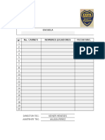 Ficha de Inscripción para Torneo