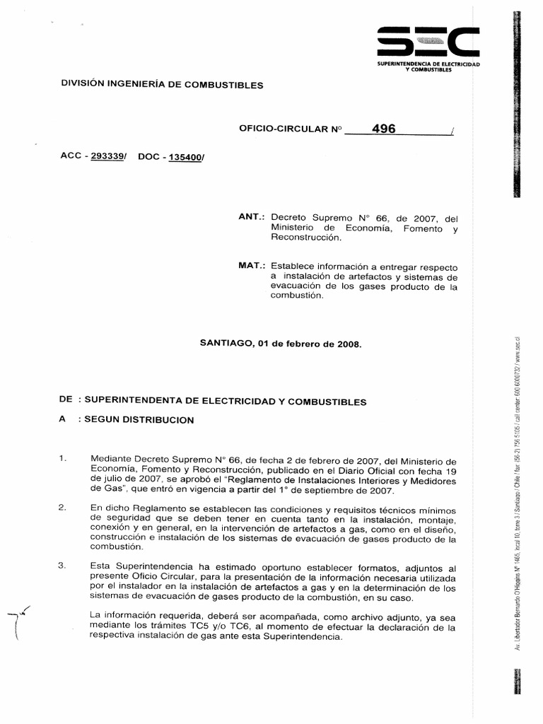 Of. Circular 496 Ds. 66 PDF | PDF