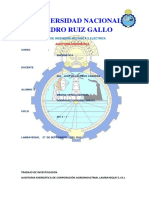 Universidad Nacional Pedro Ruiz Gallo: Facultad de Ingeniería Mecánica Y Eléctrica